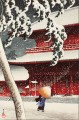 Kawase Hasui Snow at Zozoji Temple Shiba